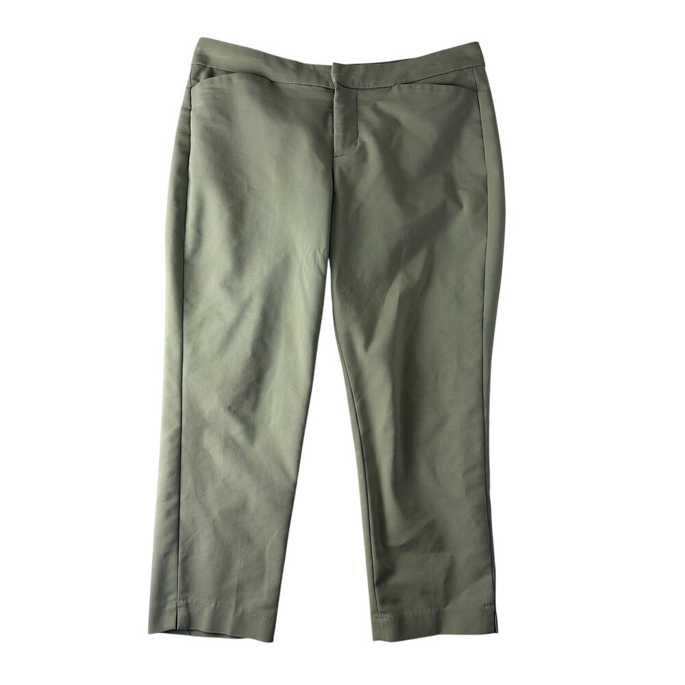 Liverpool Los Angeles‎ Womens Cropped Pants 23" Size 10 Aloe Green Office